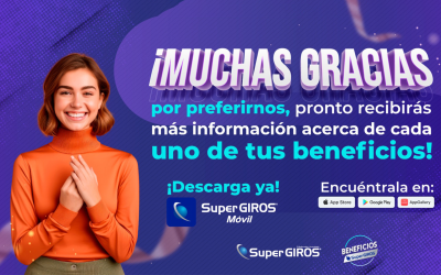 Bienvenido al Plan de Beneficios CRM de SuperGIROS