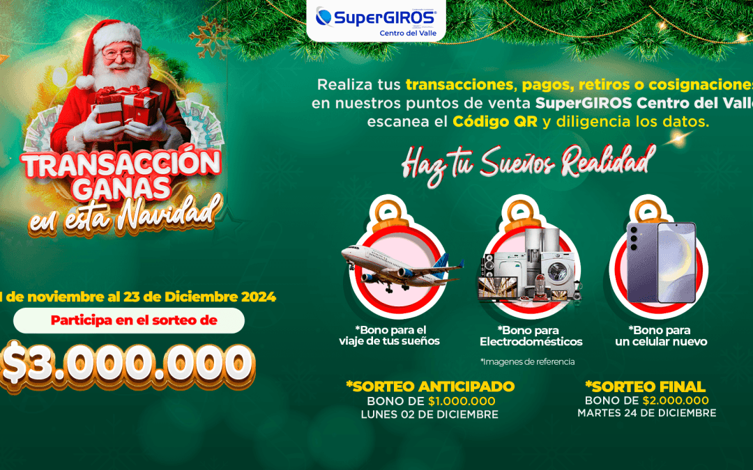 Con cada transacción gana en esta navidad