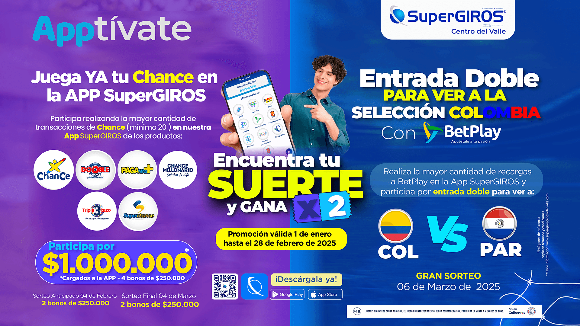 Apptívate CHANCE-Y-BETPLAY