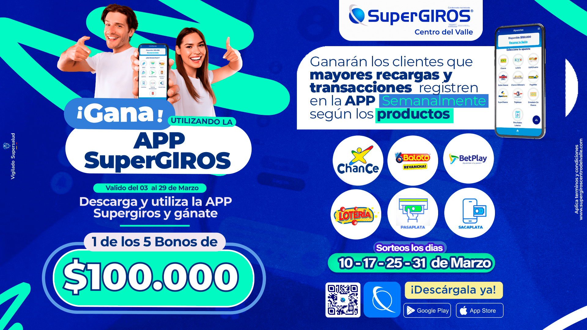 Gana Utilizando la App SuperGIROS